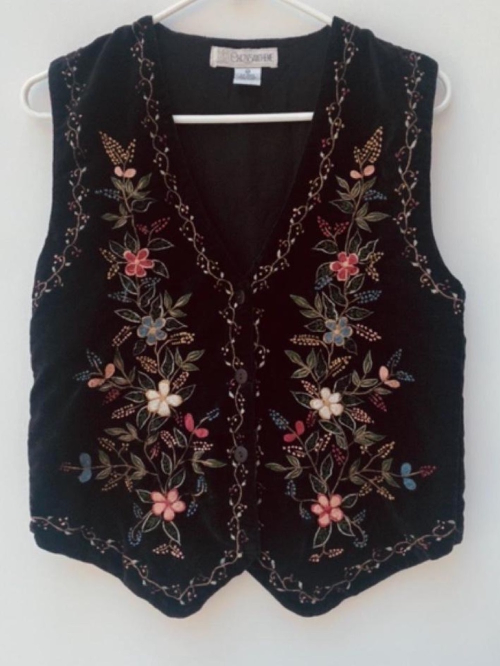 Vintage embroidered vest